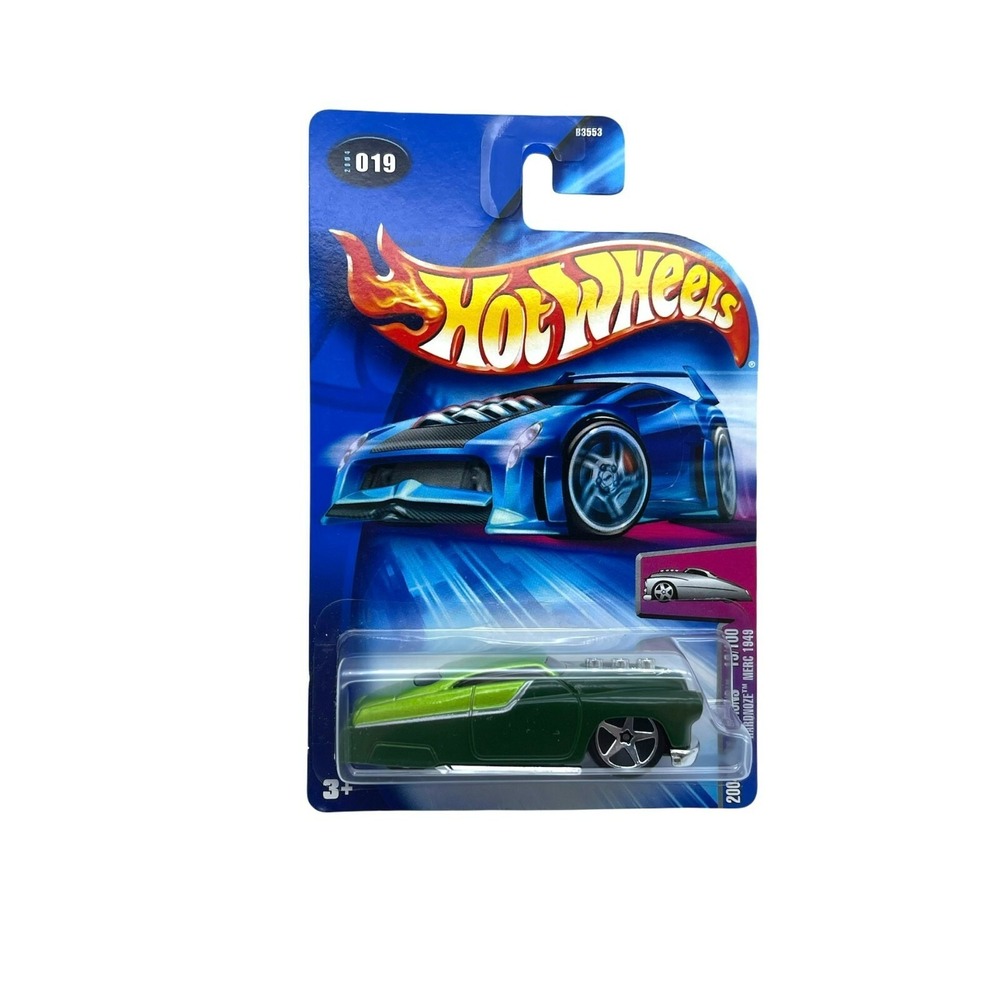 Hot Wheels 2004 First Editions Hardnoze 1949 Mercury Merc Green Diecast 1/64 019